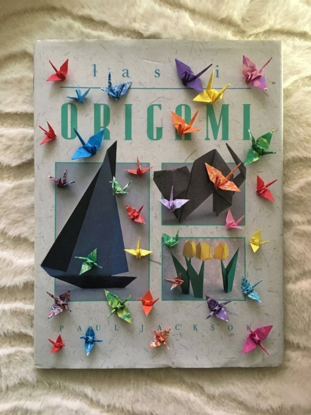 Vintage 90s Classic Origami Hardcover Kit by Paul Jackson — Paper & Instructions